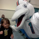 Joaquin and TD- Dolphins' Mascot