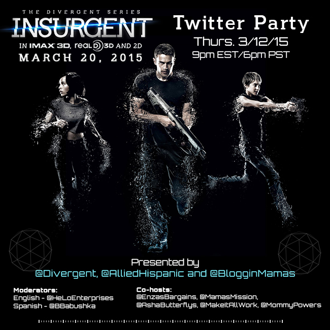 #Insurgent Movie Twitter Party 3-12-15 at 9p EST. http://bit.ly/insurgentmovieparty Divergent Series