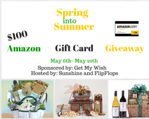 Spring into Summer $100 Amazon Giftcard Giveaway