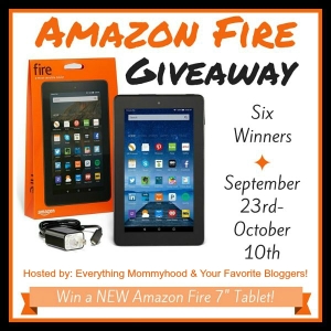 Enter to win an Amazon Fire. Ends 10-10-15. US 18+.