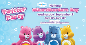 Care Bears Share Your Care Twitter party 9-9-15 at 9p EST RSVP http://bit.ly/shareyourcareparty