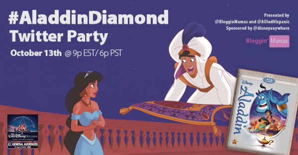 Aladdin Twitter Party 10-13-15 at 9p EST #AladdinDiamond http://bit.ly/AladdinDiamondRSVP