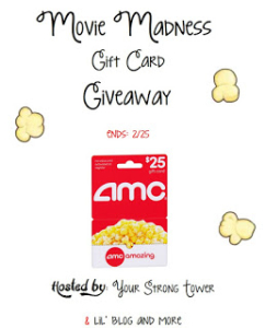 Movie Madness Giveaway- Ends 2-25-16- US 18+
