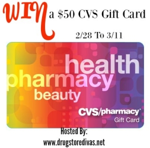 Win a $50 CVS Giftcard! Ends 3-11-16. US 18+.
