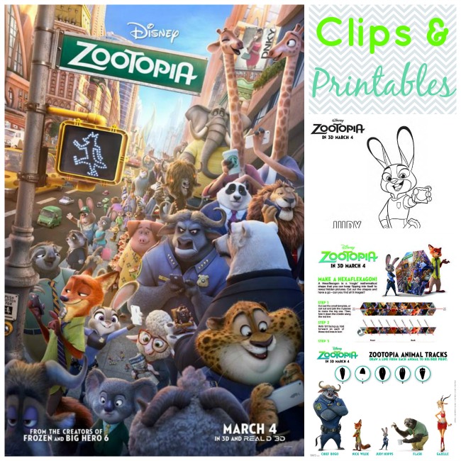 Zootopia Clips and Printables