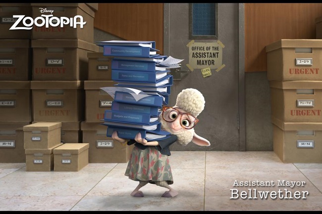 Assistant Mayor Bellwether ©2016. Disney. All Rights Reserved.