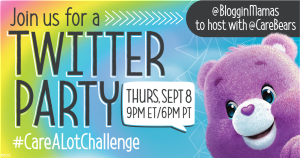 Care Bears Care-a-Lot Challenge Twitter Party 9-8-16 at 9p ET