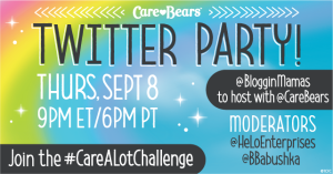 Care Bears Care-a-Lot Challenge Twitter Party 9-8-16 at 9p ET