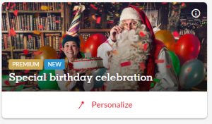 Premium Santa Birthday Message