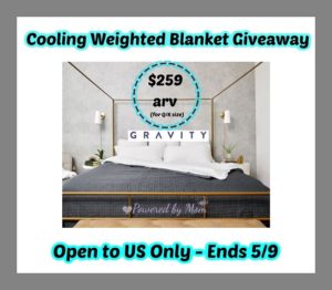 Weighted blanket giveaway ends 5-9-20 $259 US 18+