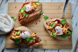 Chili-loaded Baked Potato- Always Eat After 7pm