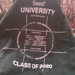 Seed University back of sweatshirt
